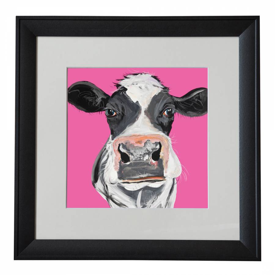 Helen Cow Art Print In A Black Frame Brandalley