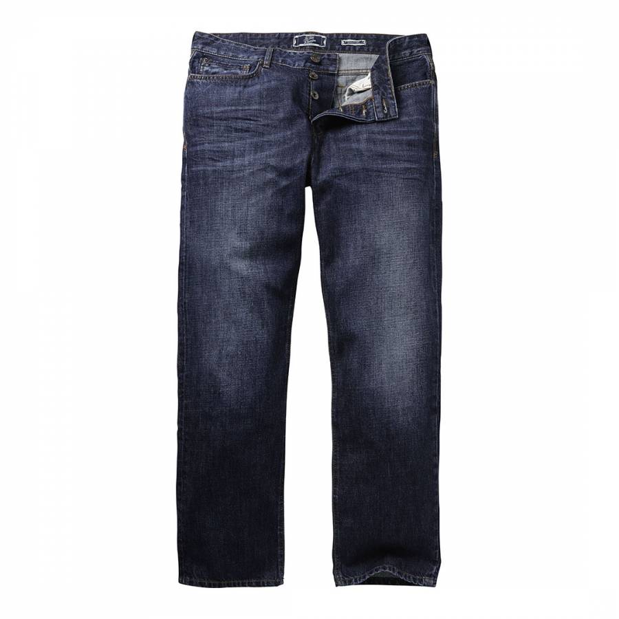 Denim Straight Mid Vintage Jeans - BrandAlley
