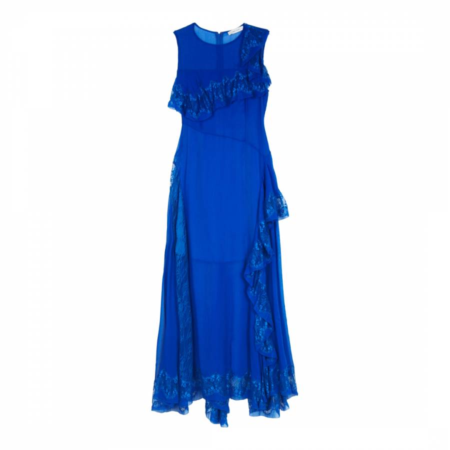 Sapphire Blue Ripple Effect Dress - BrandAlley