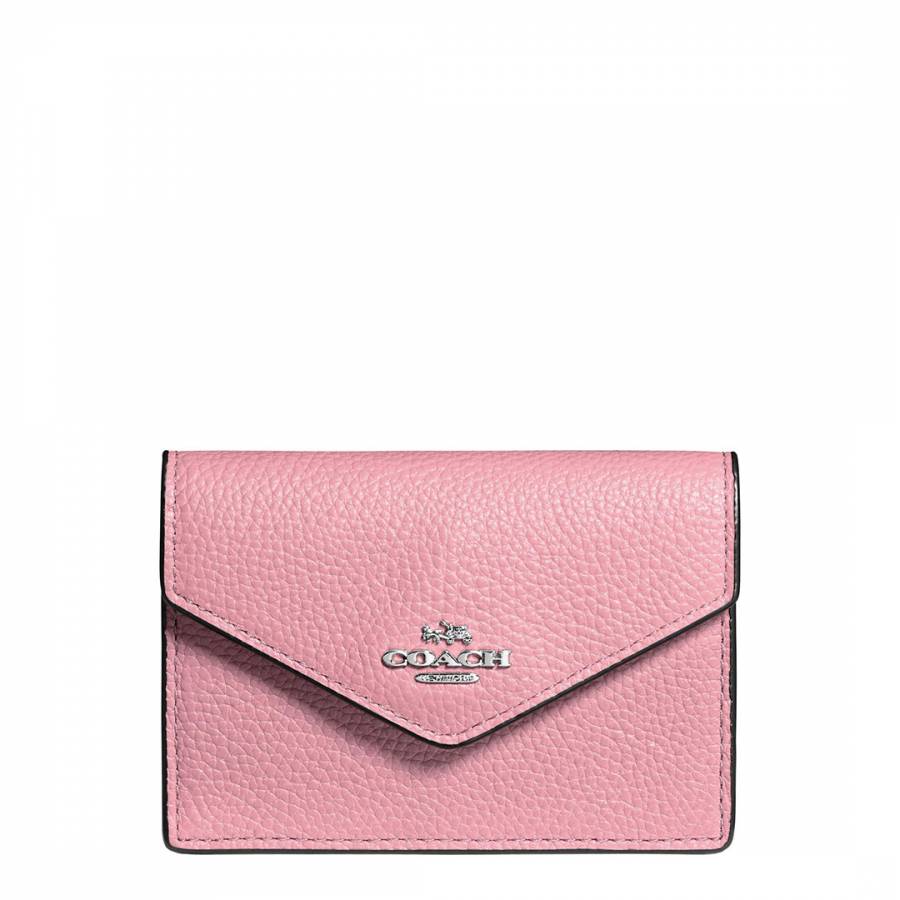 Pink Polished Pebble Envelope Card Case - BrandAlley
