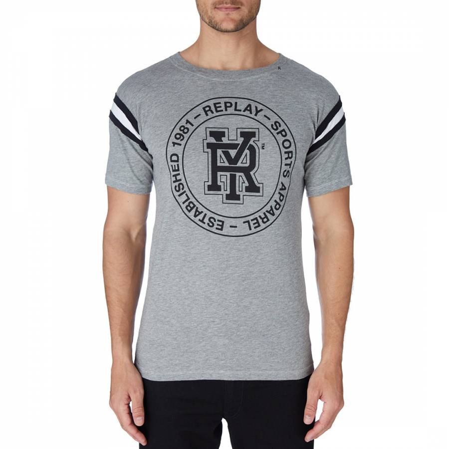 Grey Logo Sports T-Shirt - BrandAlley