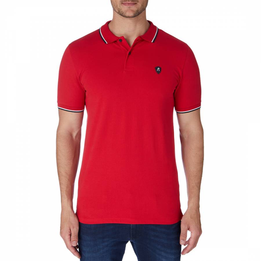 Red Patch Logo Polo Shirt - BrandAlley