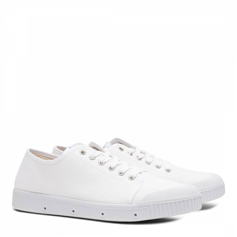 White Springcourt Cotton Sneakers - BrandAlley