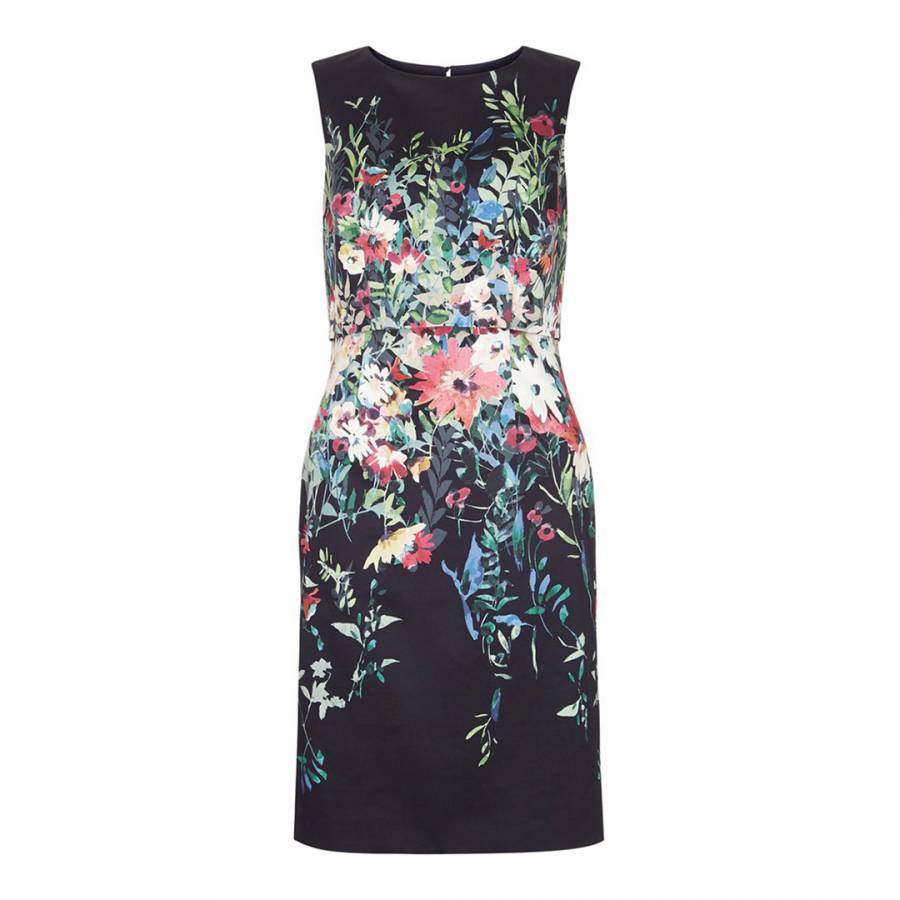 Navy Floral Molly Dress - BrandAlley