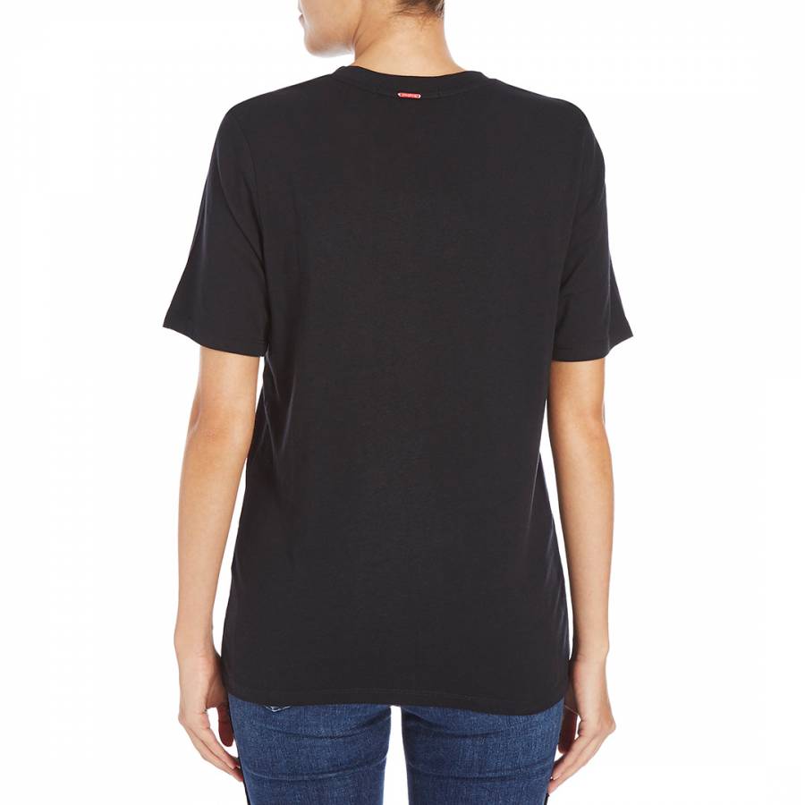Black Slogan Cotton T-Shirt - BrandAlley