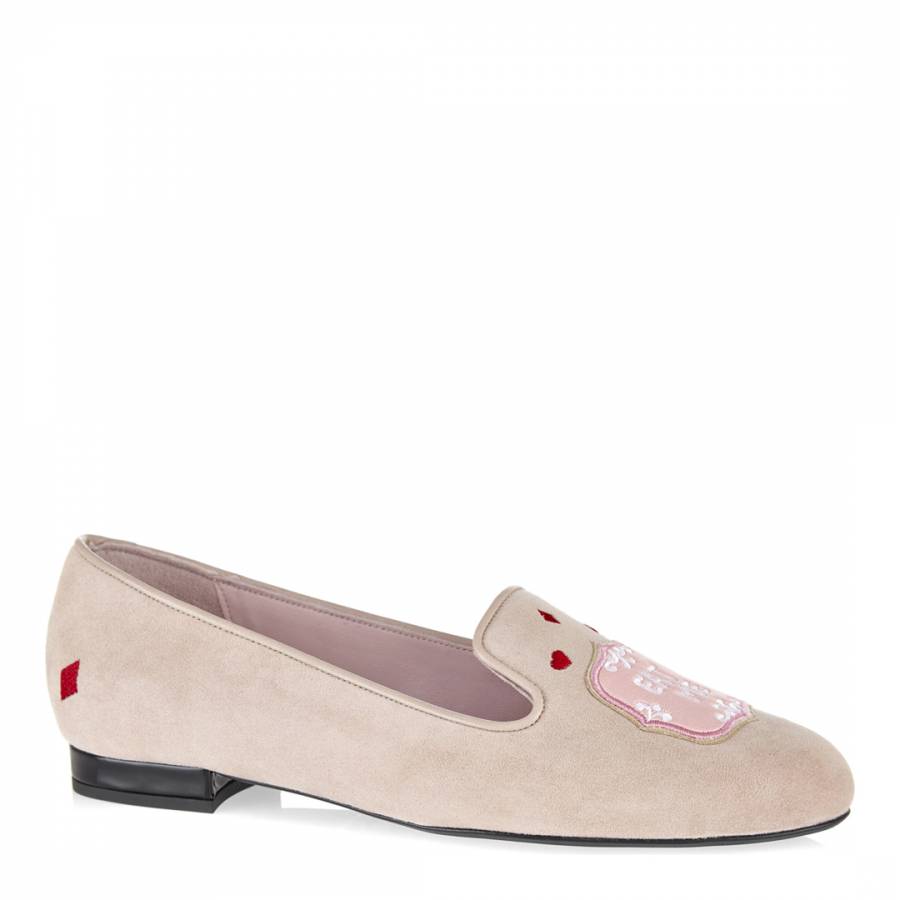 Taupe Suede Hefner Slipper Style Shoes - BrandAlley