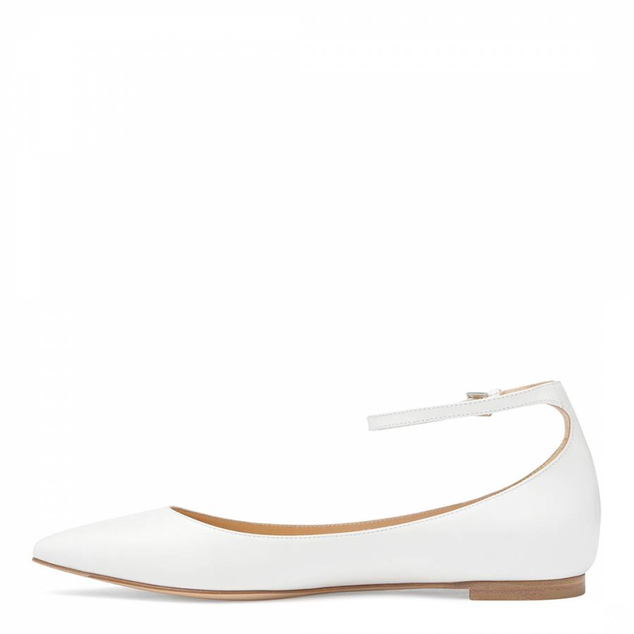 Off White Suede Luxe Flats - BrandAlley