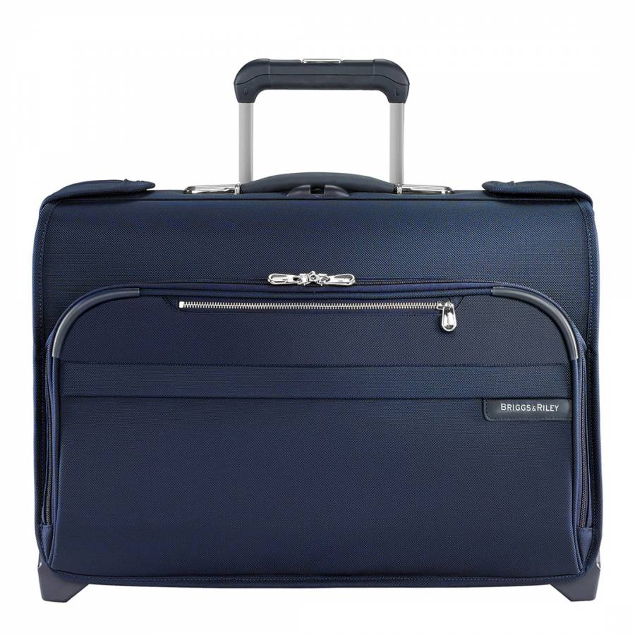 Navy Carry-On Wheeled Garment Bag, 53x38x23cm - BrandAlley
