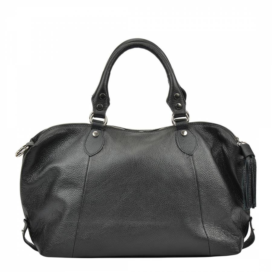 Black Top Handle Bag - BrandAlley