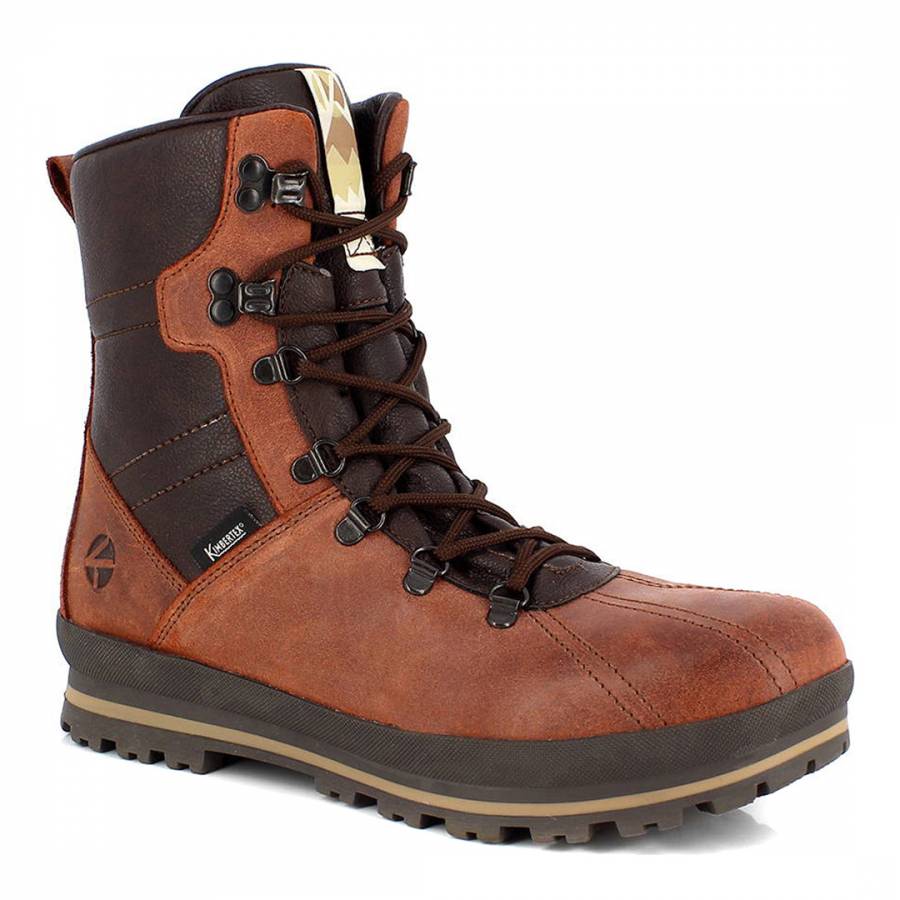 Cognac Leather Eiger Winter Boots - BrandAlley