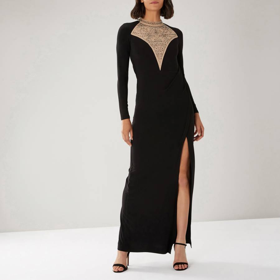 Black Hayden Embellished Maxi Dress - BrandAlley