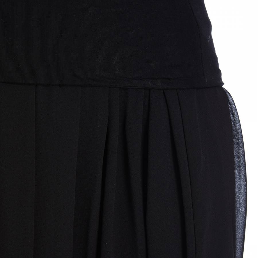 Black Pull On Pleated Maxi Skirt - BrandAlley