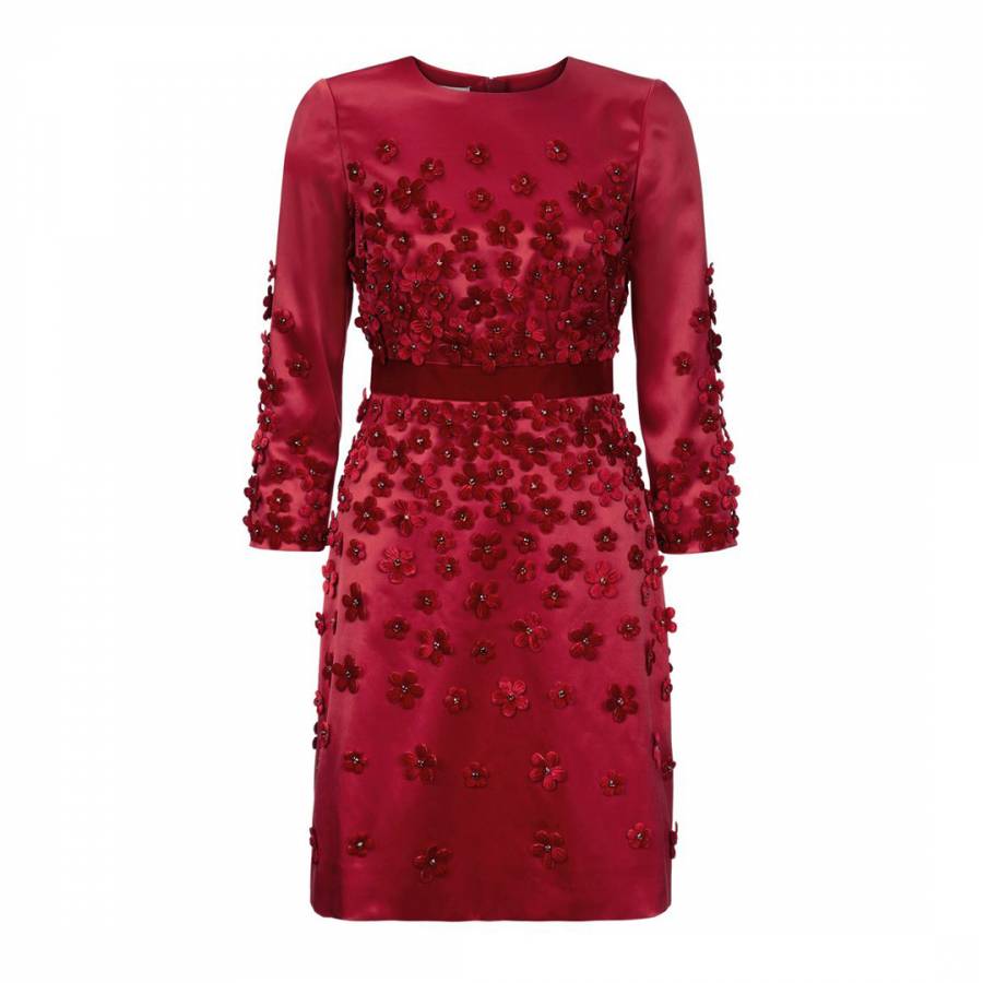 Red Floral Lavinia Dress - BrandAlley