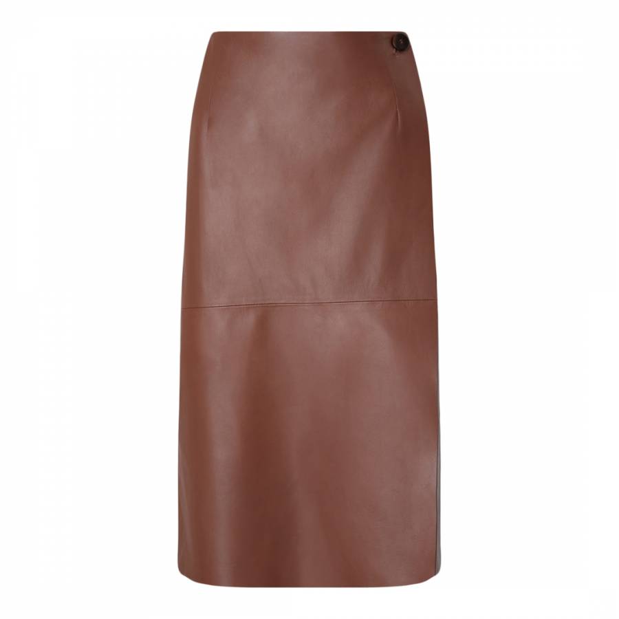 Redwood Wrap Leather Skirt - BrandAlley