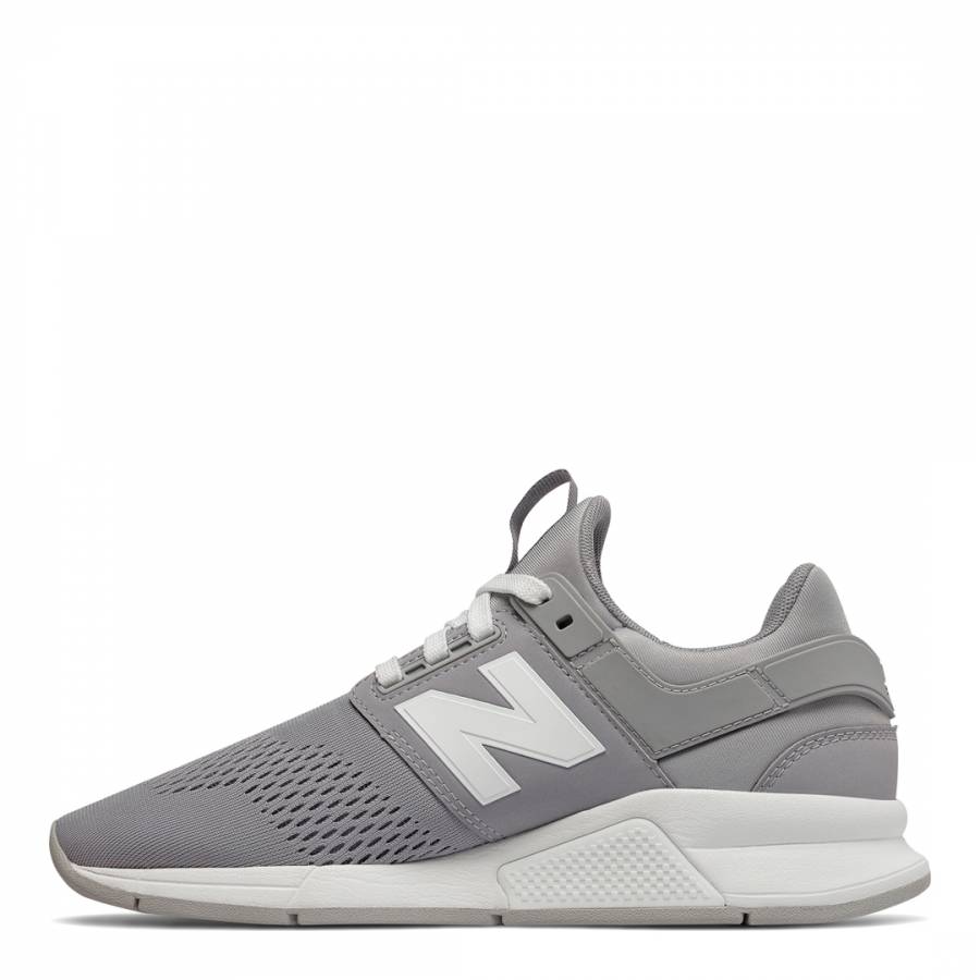 Grey & White 247 Mesh Sneakers - BrandAlley