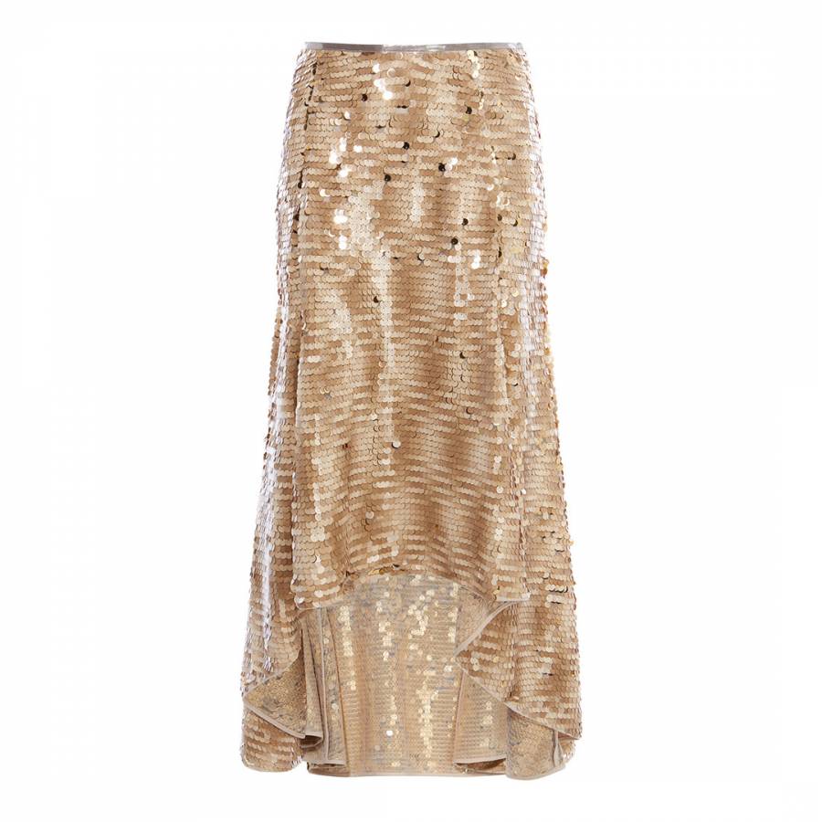 Gold Sequin Skirt - BrandAlley
