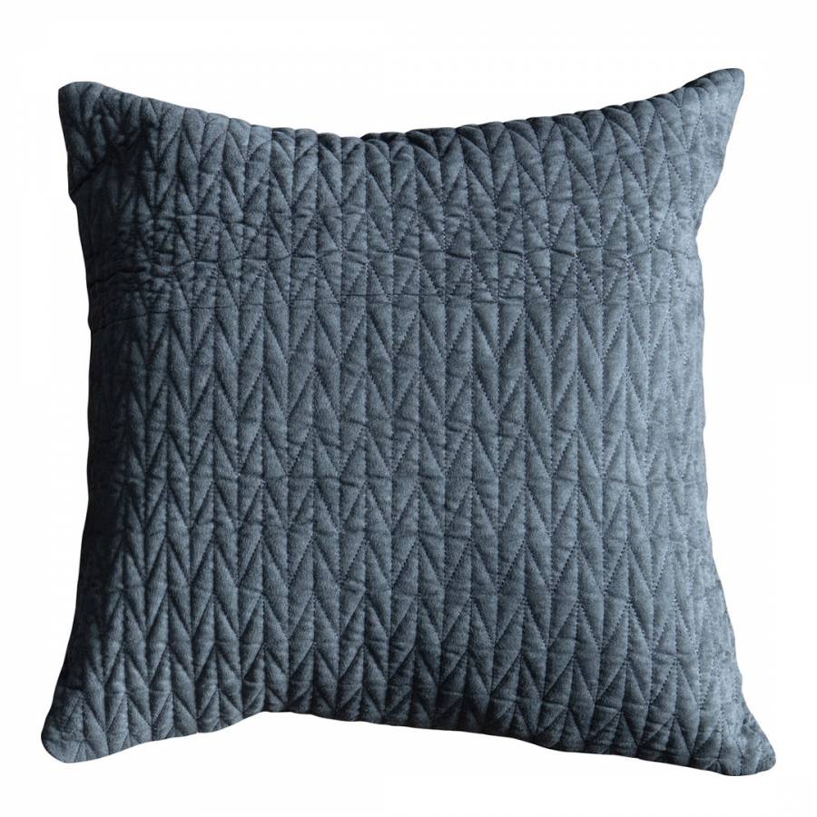 Grey Scandi Quilted Cushion 45x45cm - BrandAlley