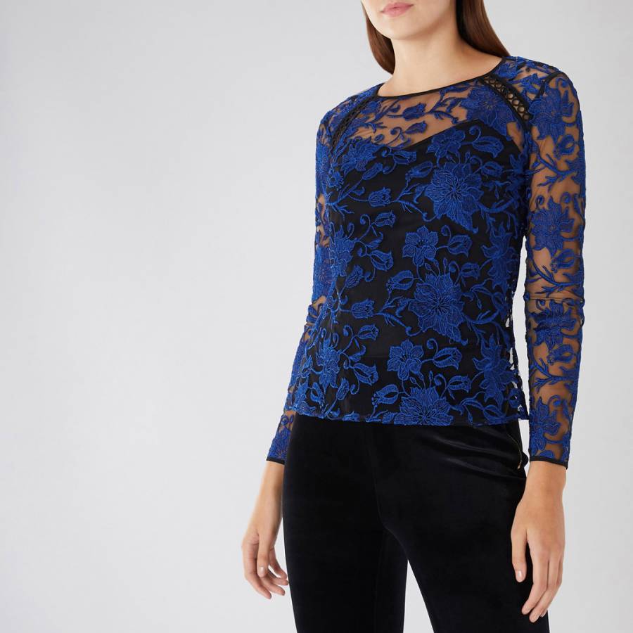 Blue Bella Embroidered Top - BrandAlley