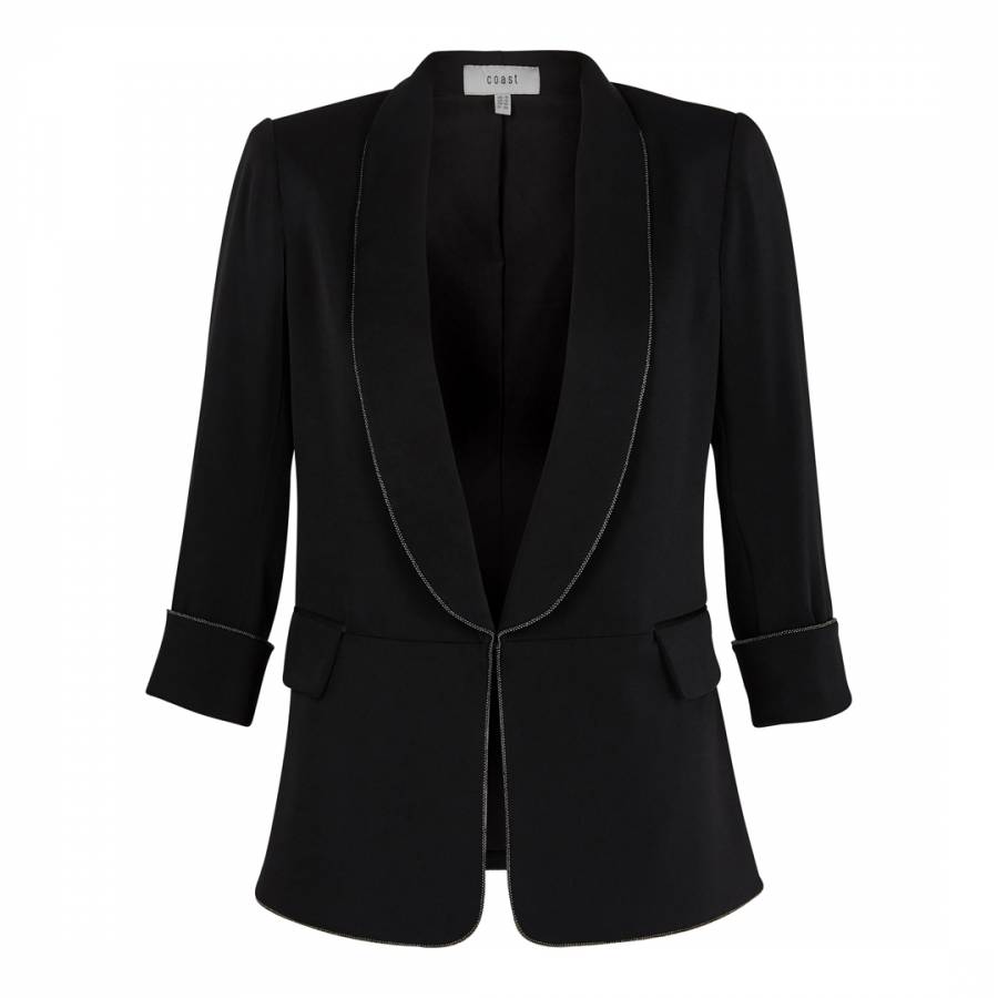 Black Ashanti Tux Jacket - BrandAlley