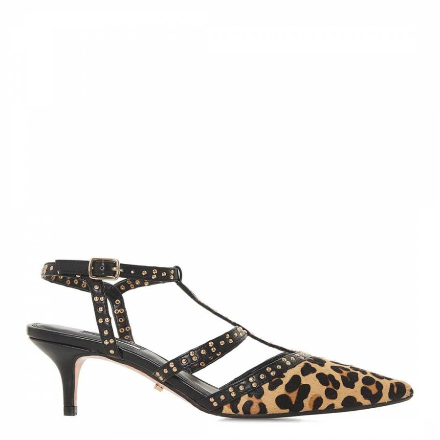Leopard Print Cristyn Kitten Heel Shoes 