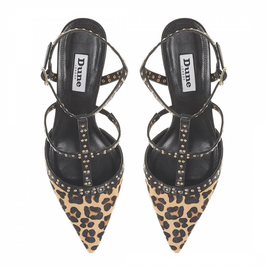 Leopard Print Cristyn Kitten Heel Shoes - BrandAlley