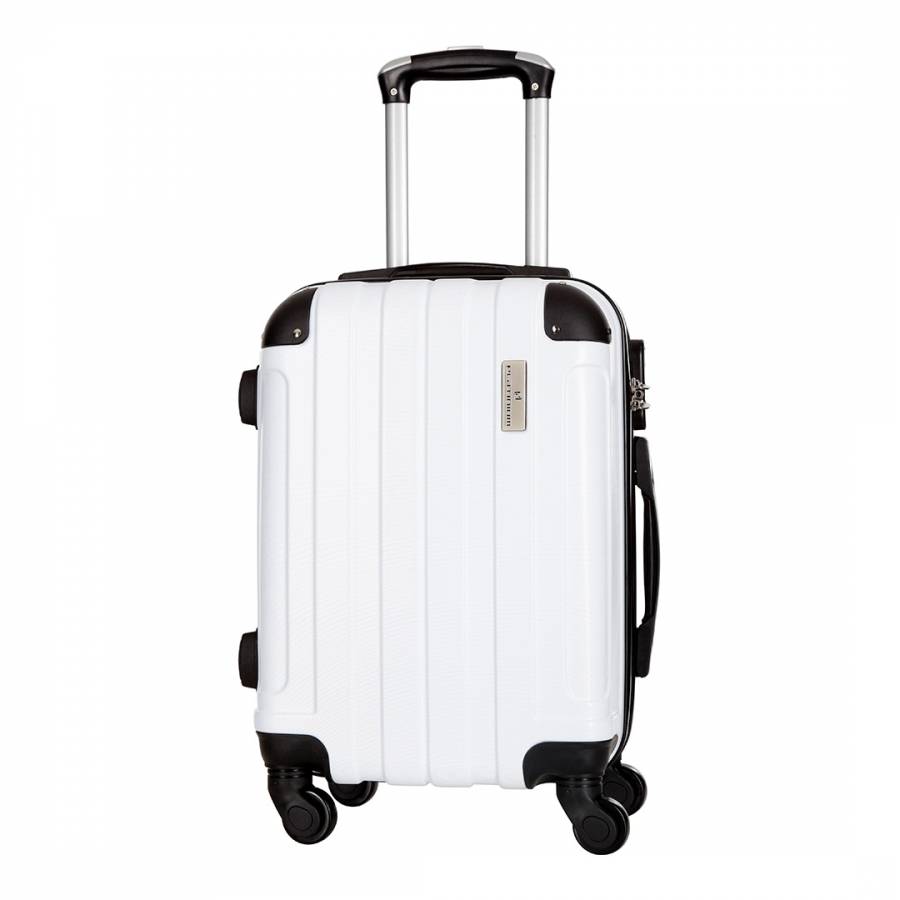 White Delos 4 Wheel Suitcase 66cm - BrandAlley