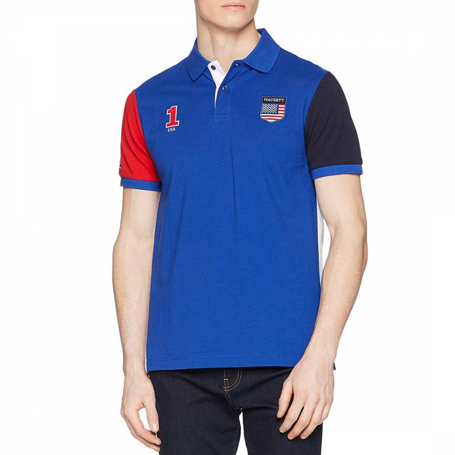 Blue/Red USA Polo Top - BrandAlley