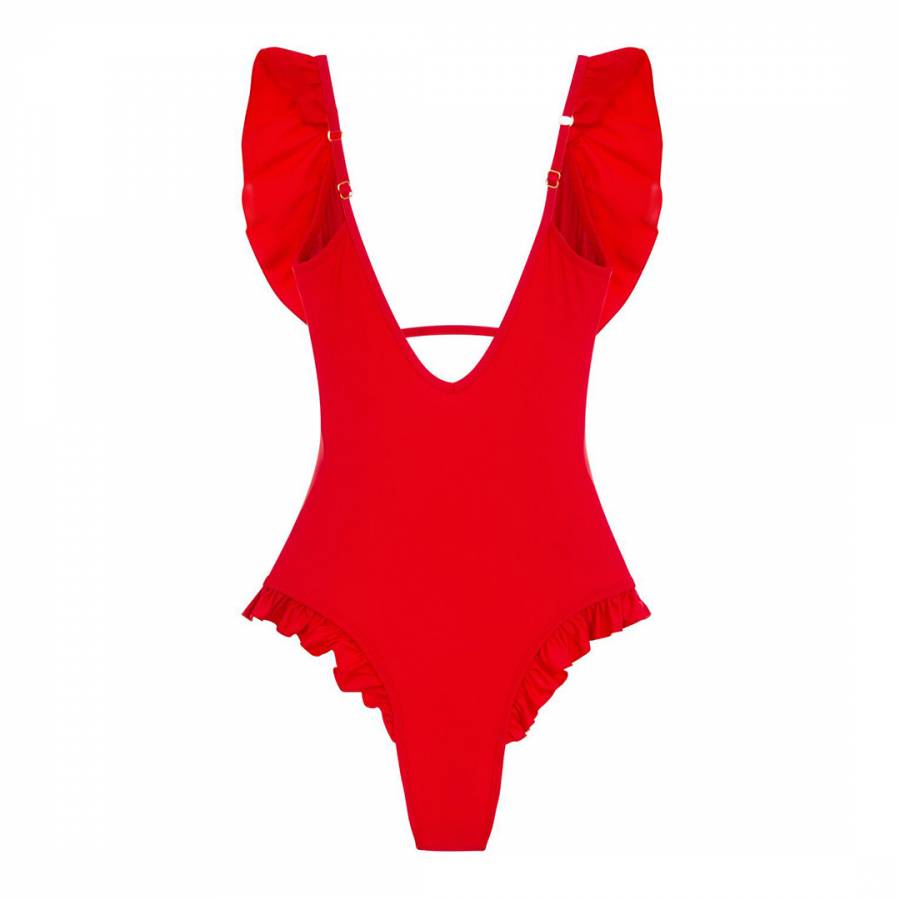 Carmen Red Swimsuit - BrandAlley