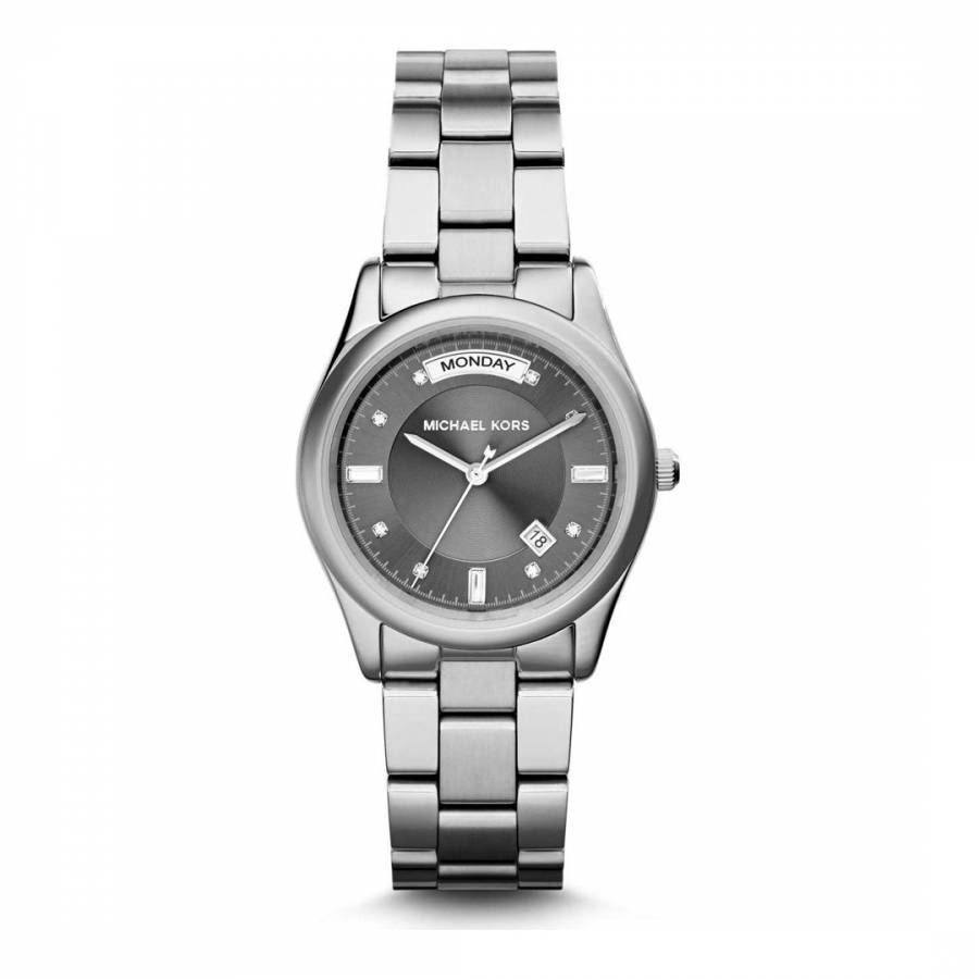 Women's Michael Kors Silver Watch 34mm - BrandAlley