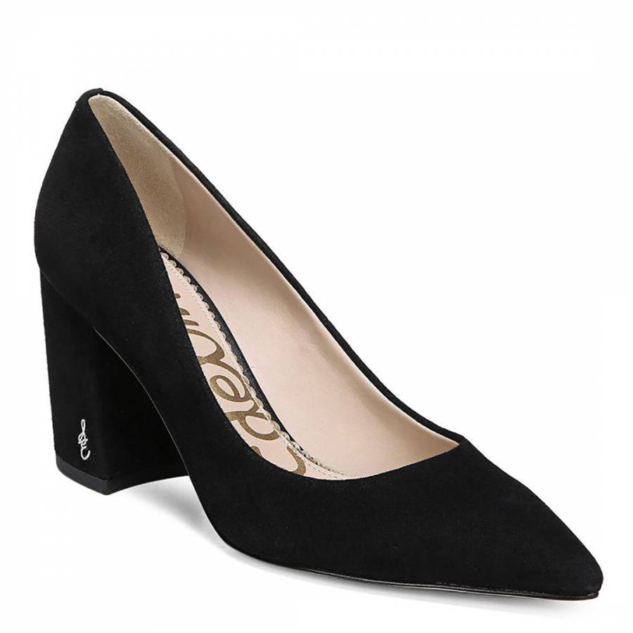 Black Suede Tatiana Court Shoes - BrandAlley