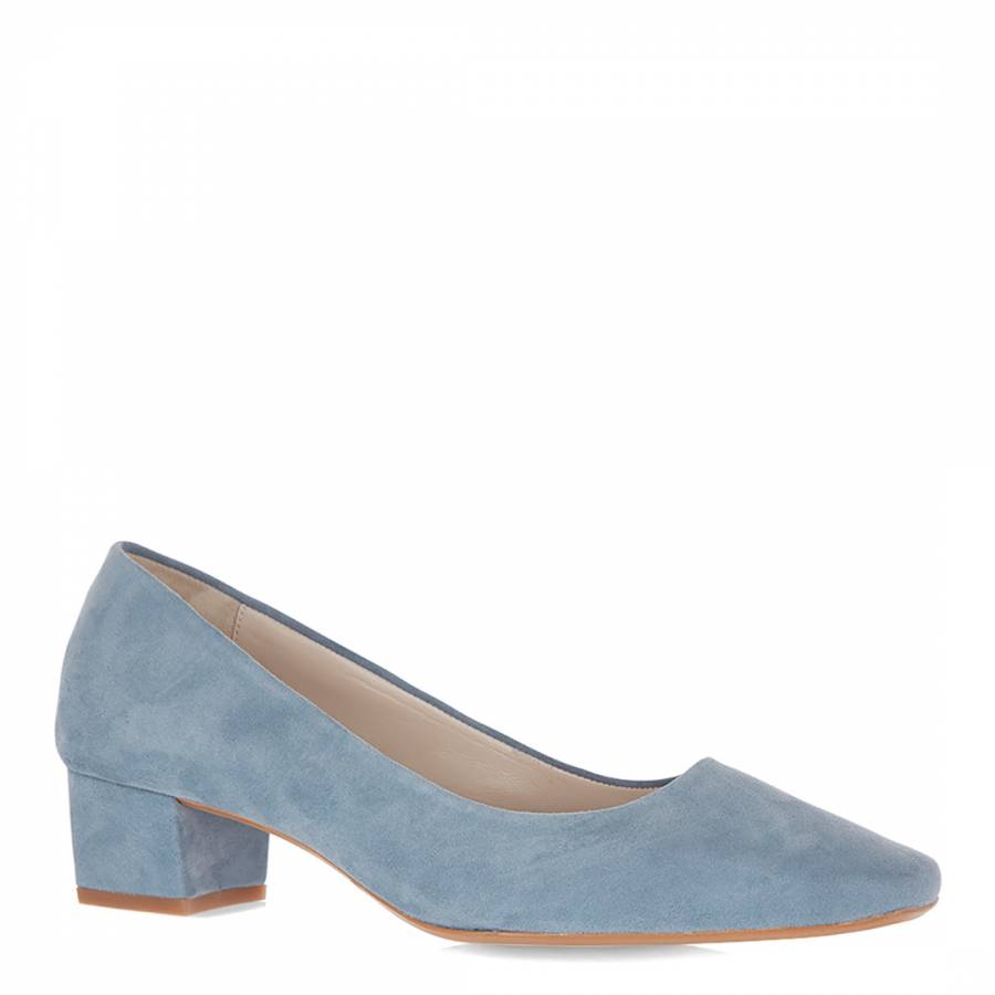 powder blue suede heels
