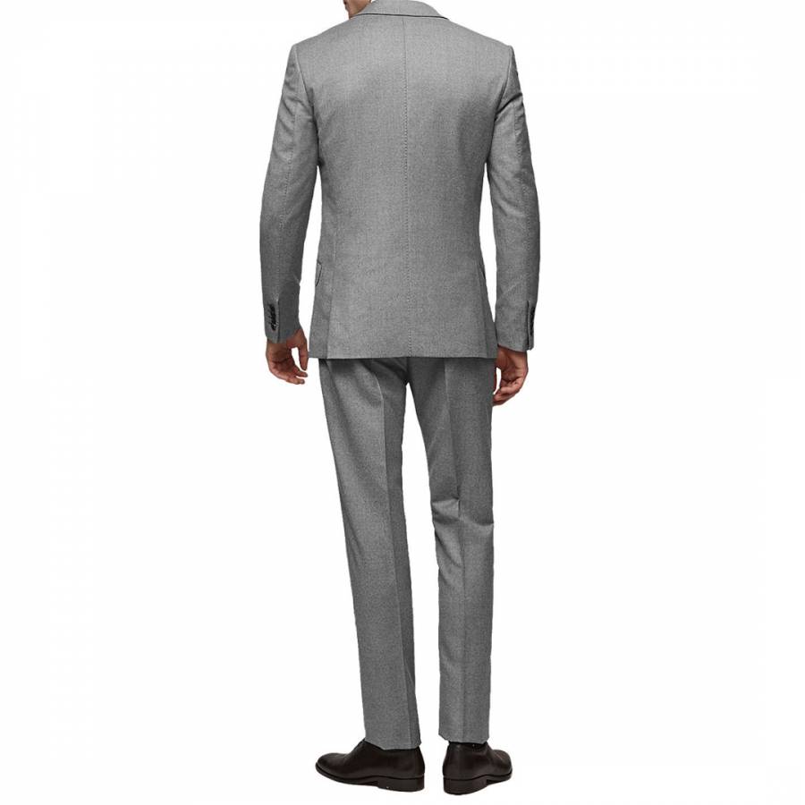 Grey Joshua Modern Fit Wool Suit - BrandAlley