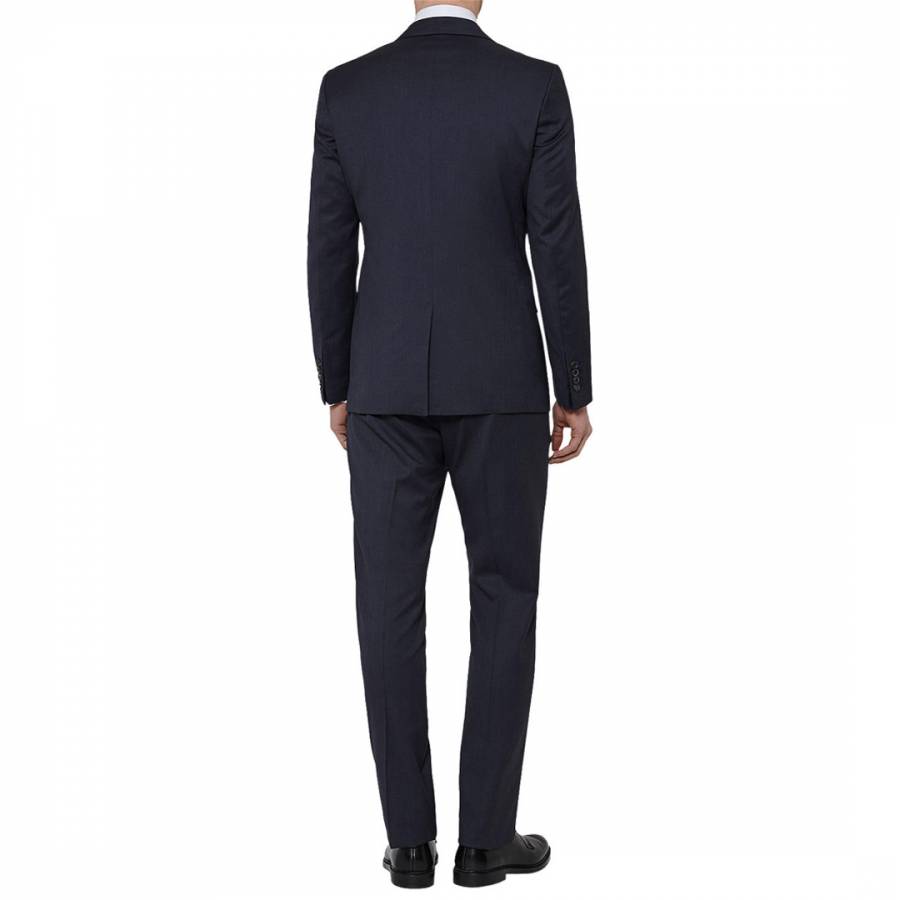 Navy Murrell Modern Fit Wool Suit - BrandAlley