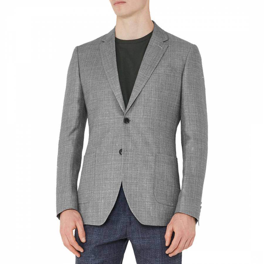 Light Grey Campbell Modern Fit Suit Jacket - BrandAlley