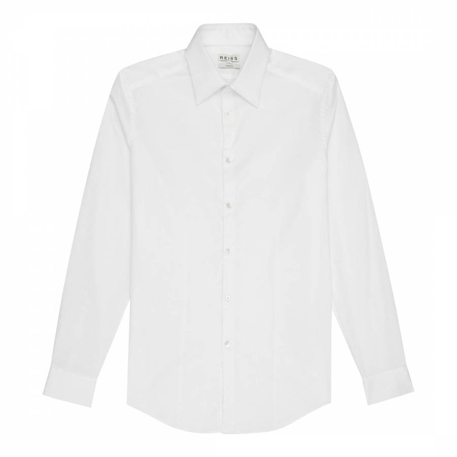White Havier Cotton Shirt - BrandAlley