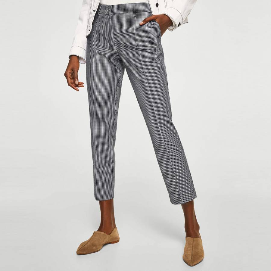 Straight checkered trousers - BrandAlley