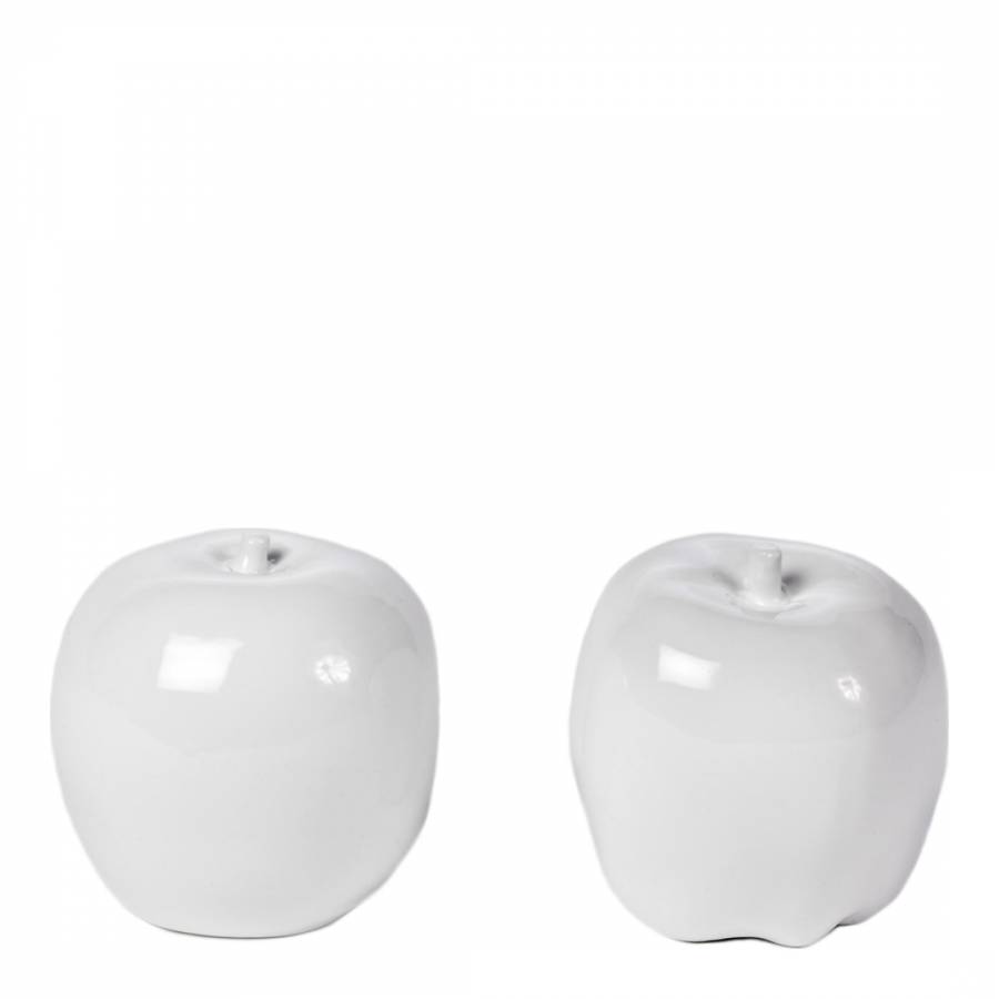 Set Of 2 White Apples Brandalley