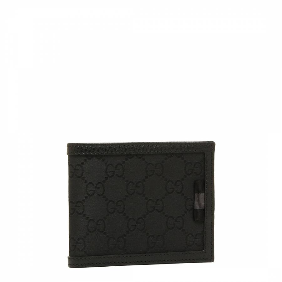 Men's Black Guccissima Canvas Wallet 