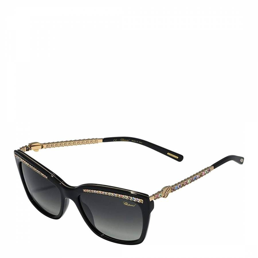 Women's Black Crystal Chopard Sunglasses 55mm - BrandAlley
