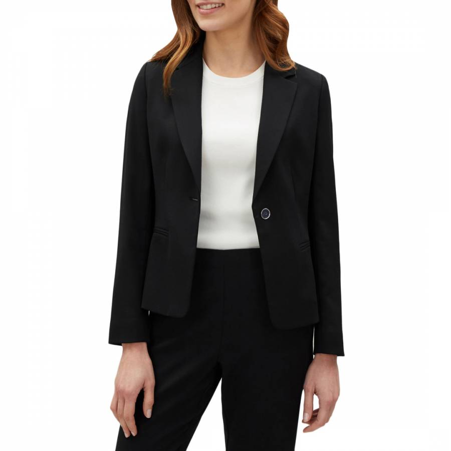 Black Fitted Tailored Jacket - BrandAlley