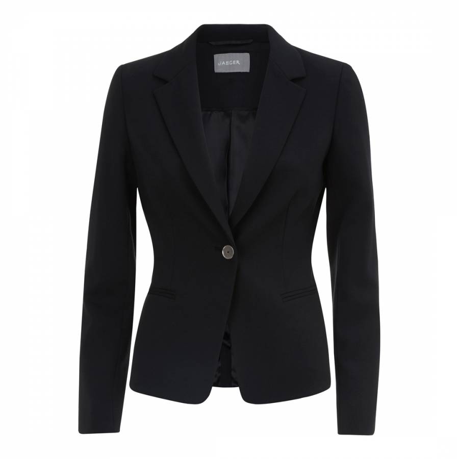 Black Fitted Tailored Jacket - BrandAlley