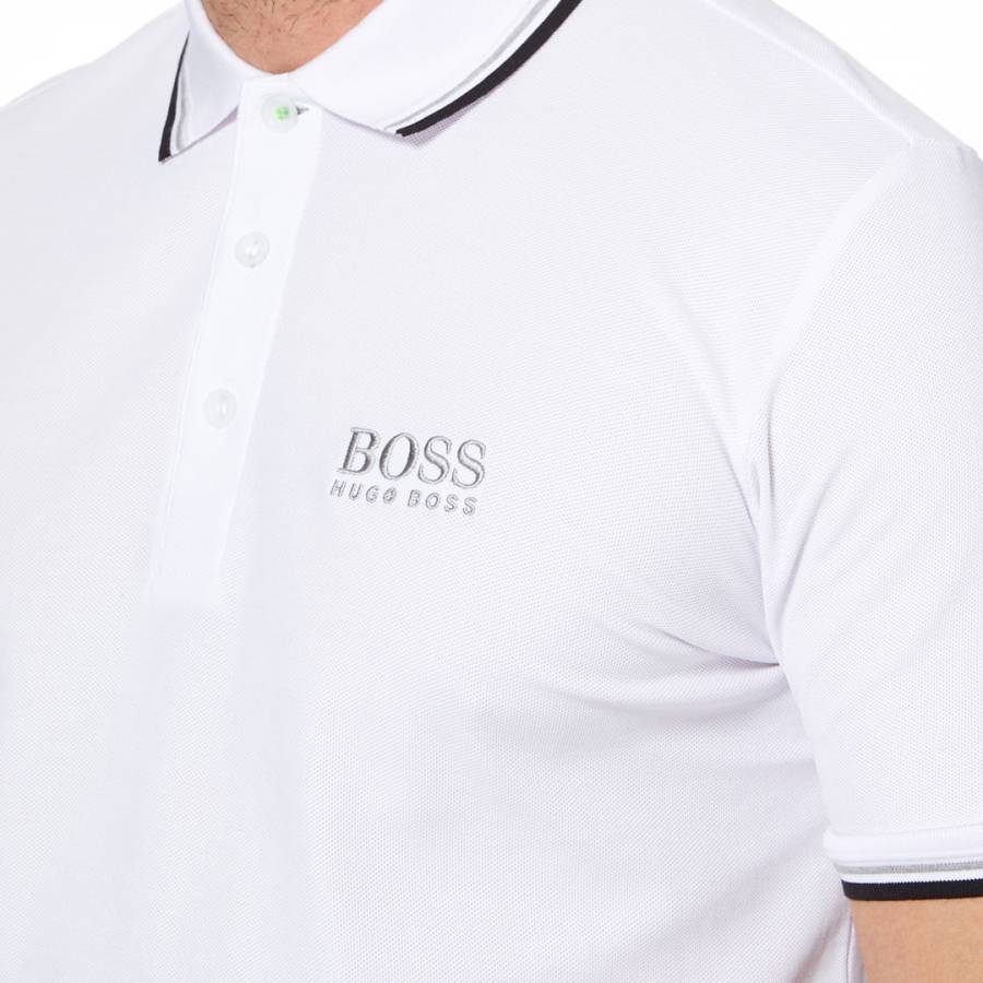 White Paddy Pro Cotton Blend Polo Shirt - BrandAlley
