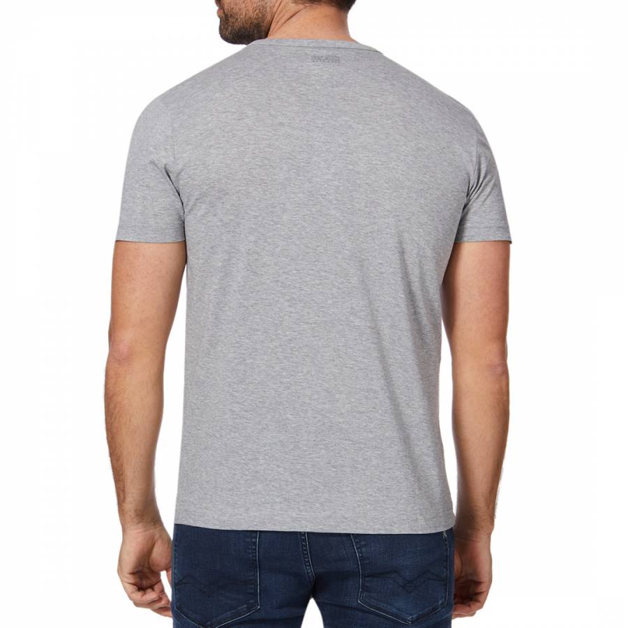 Grey Teebo Logo Cotton T-Shirt - BrandAlley