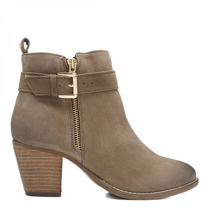 Taupe Pollee Nubuck Ankle Boot - BrandAlley