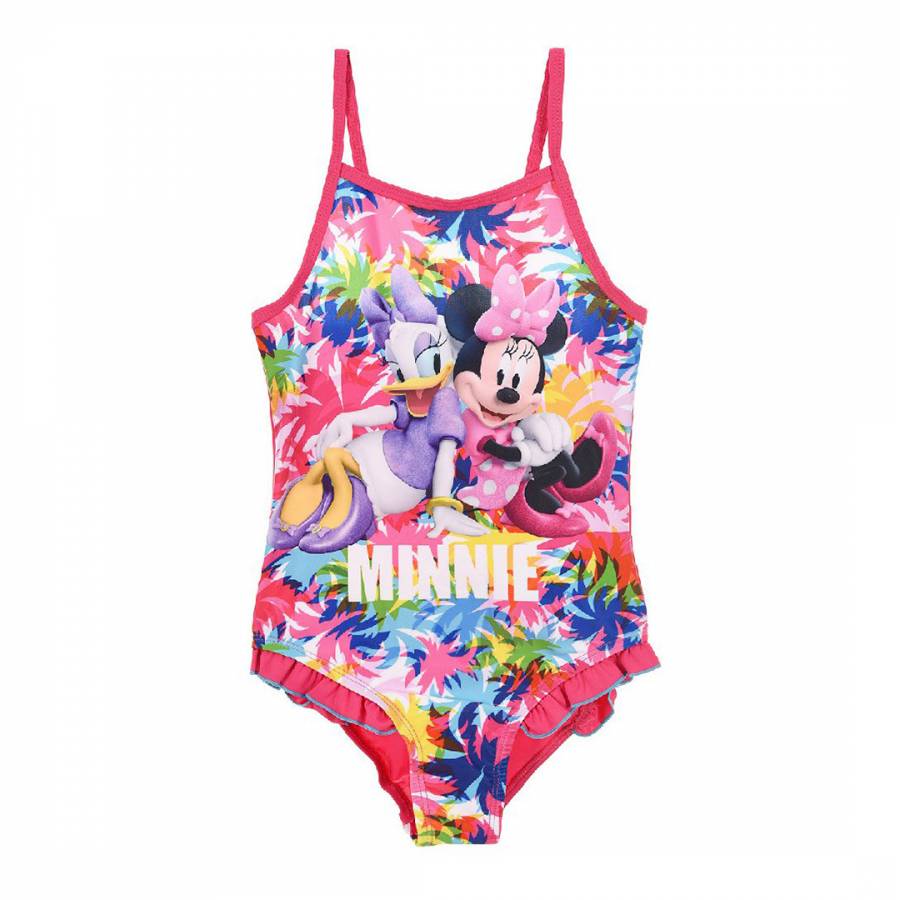 Girls Pink Minnie Mouse Swimsuit - BrandAlley