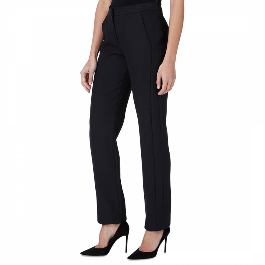 Black Asayii Sculpted Peg Trousers - BrandAlley