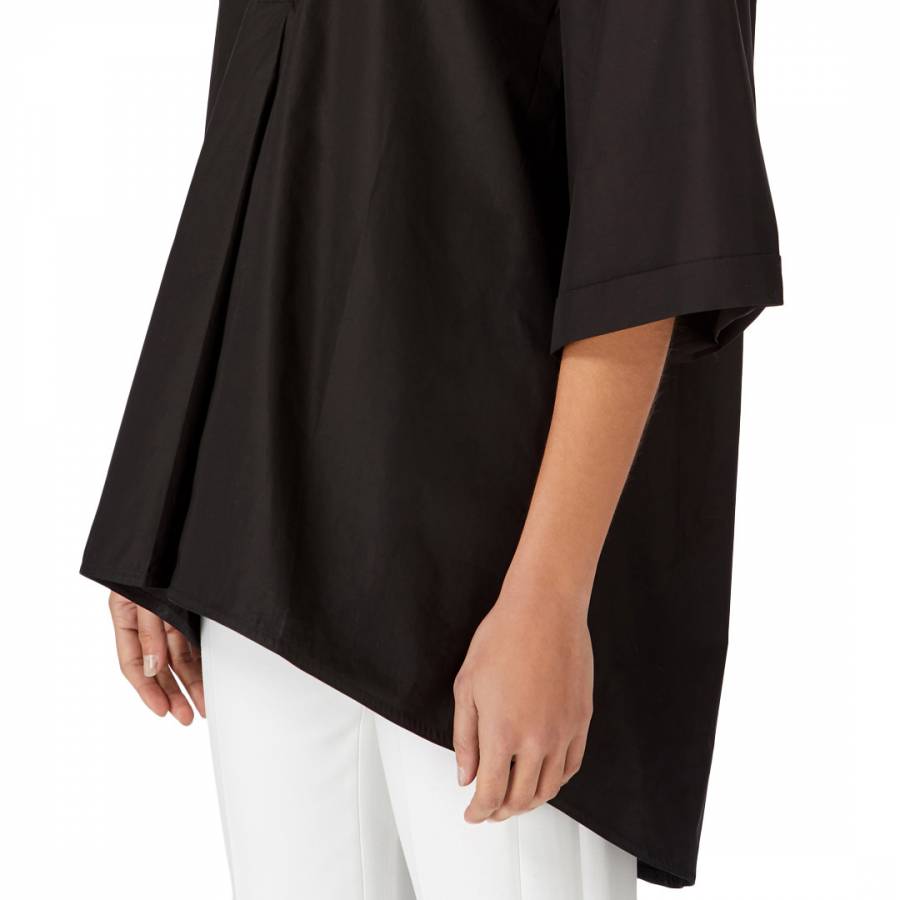 Black Oversized Cotton Shirt - BrandAlley