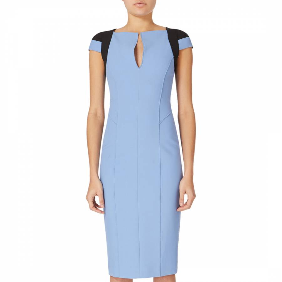 Blue Pixel Tailored Fitted Dress - BrandAlley