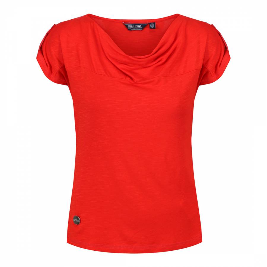 Red Freesia T-Shirt - BrandAlley