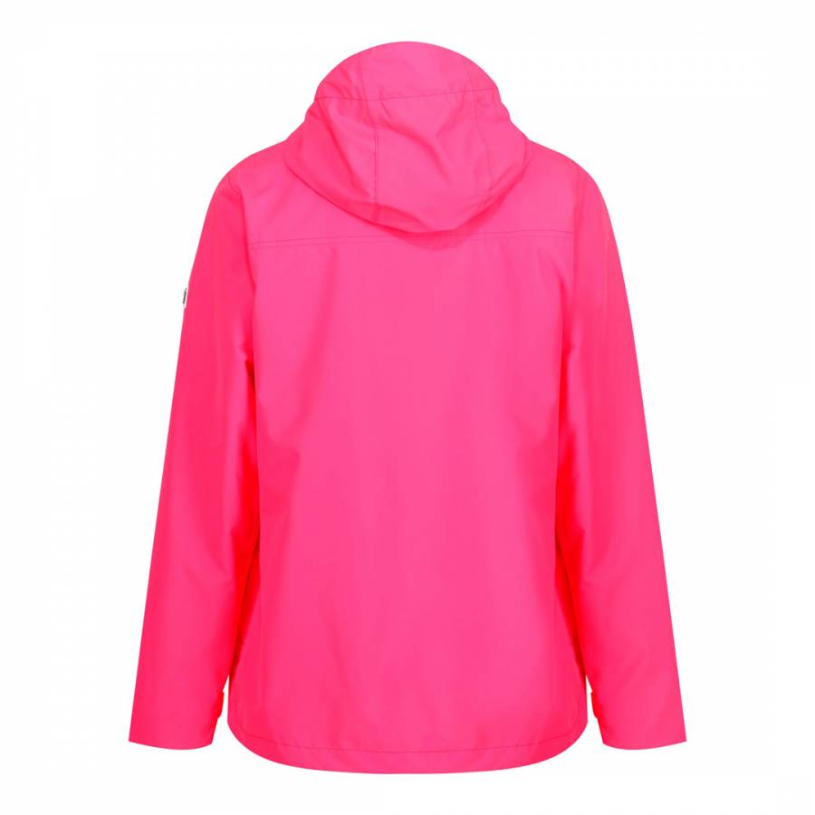 Neon Pink Basilia Waterproof Shell Jacket - BrandAlley